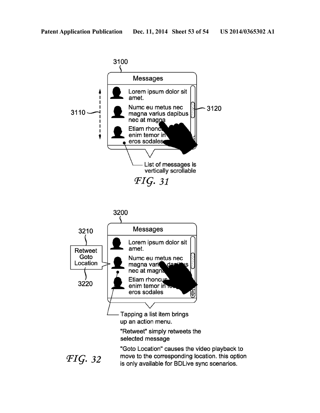 METHOD AND SYSTEM FOR PROVIDING DYNAMIC ADVERTISING ON A SECOND SCREEN     BASED ON SOCIAL MESSAGES - diagram, schematic, and image 54
