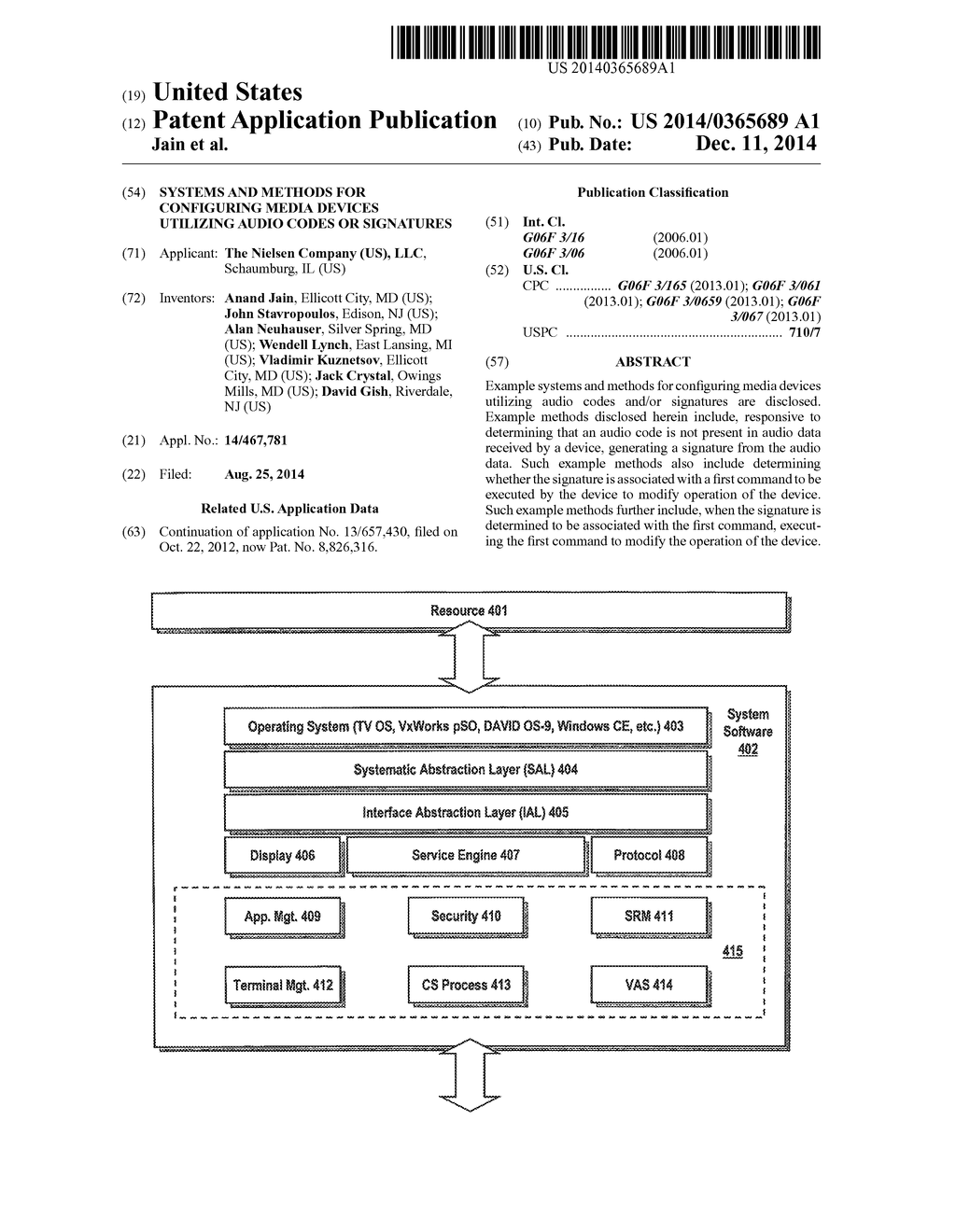 SYSTEMS AND METHODS FOR CONFIGURING MEDIA DEVICES UTILIZING AUDIO CODES OR     SIGNATURES - diagram, schematic, and image 01