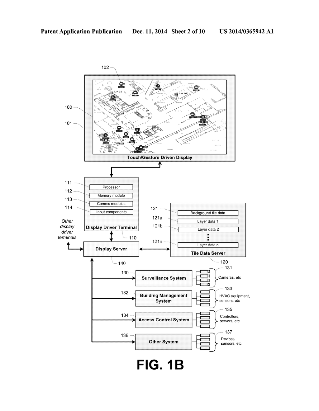 FRAMEWORKS, DEVICES AND METHODS CONFIGURED FOR ENABLING TOUCH/GESTURE     CONTROLLED DISPLAY FOR FACILITY INFORMATION AND CONTENT WITH RESOLUTION     DEPENDENT DISPLAY AND PERSISTENT CONTENT POSITIONING - diagram, schematic, and image 03