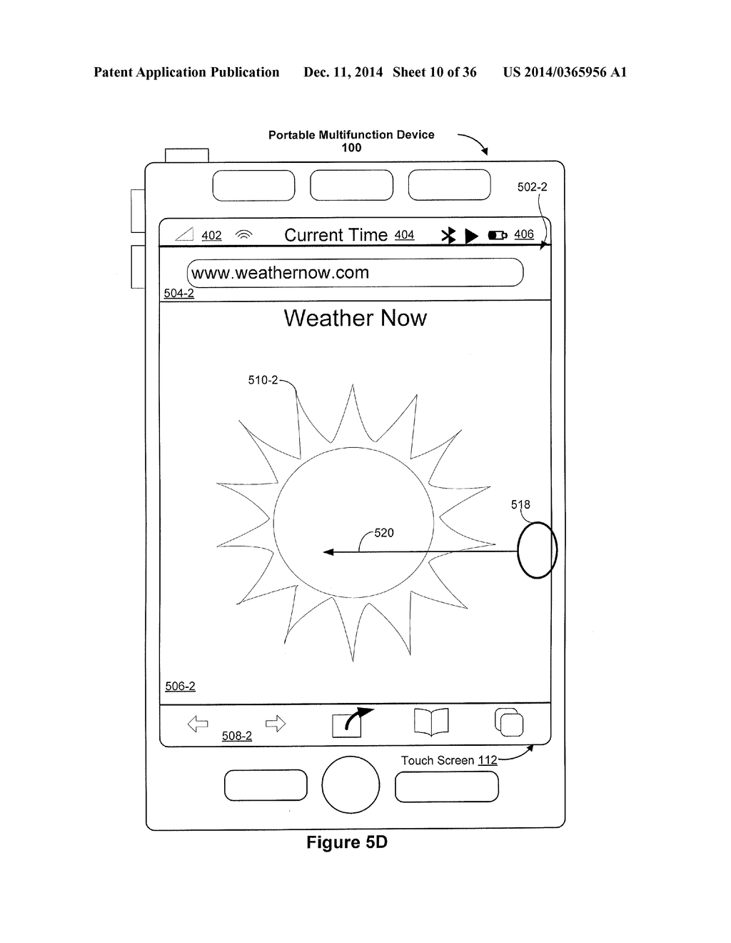 DEVICE, METHOD, AND GRAPHICAL USER INTERFACE FOR NAVIGATING BETWEEN USER     INTERFACES - diagram, schematic, and image 11