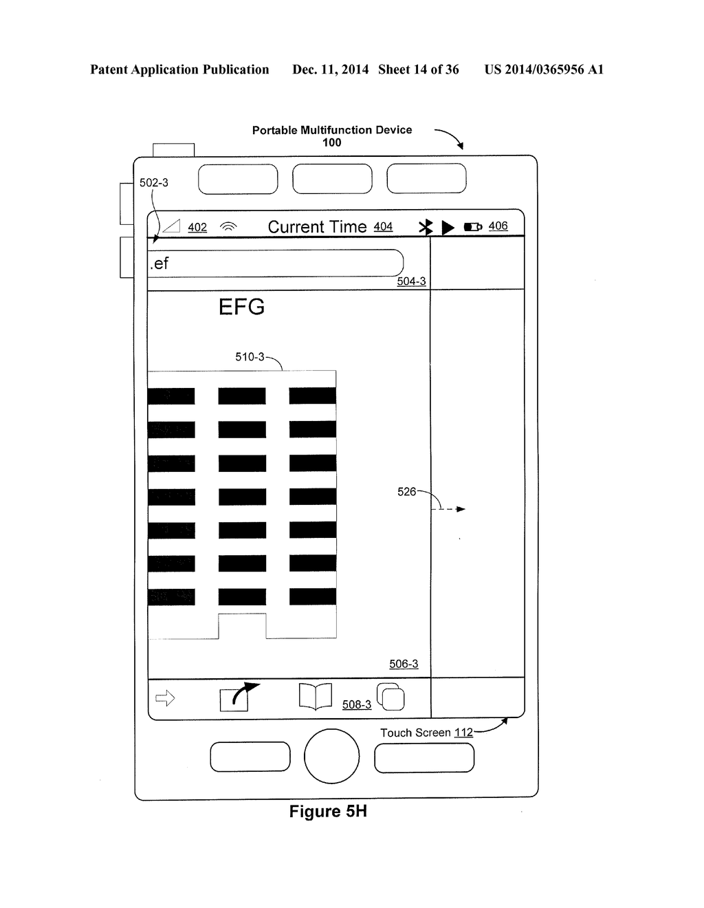 DEVICE, METHOD, AND GRAPHICAL USER INTERFACE FOR NAVIGATING BETWEEN USER     INTERFACES - diagram, schematic, and image 15