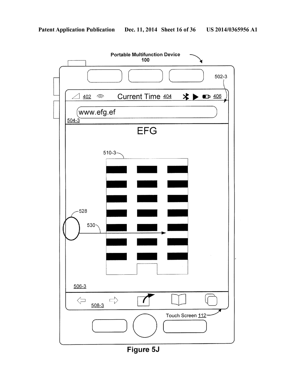 DEVICE, METHOD, AND GRAPHICAL USER INTERFACE FOR NAVIGATING BETWEEN USER     INTERFACES - diagram, schematic, and image 17