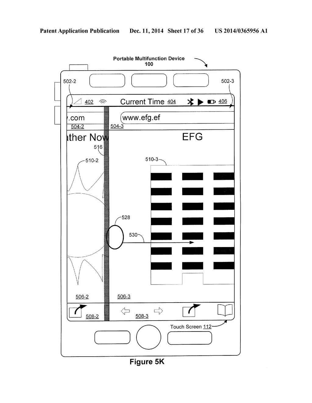 DEVICE, METHOD, AND GRAPHICAL USER INTERFACE FOR NAVIGATING BETWEEN USER     INTERFACES - diagram, schematic, and image 18