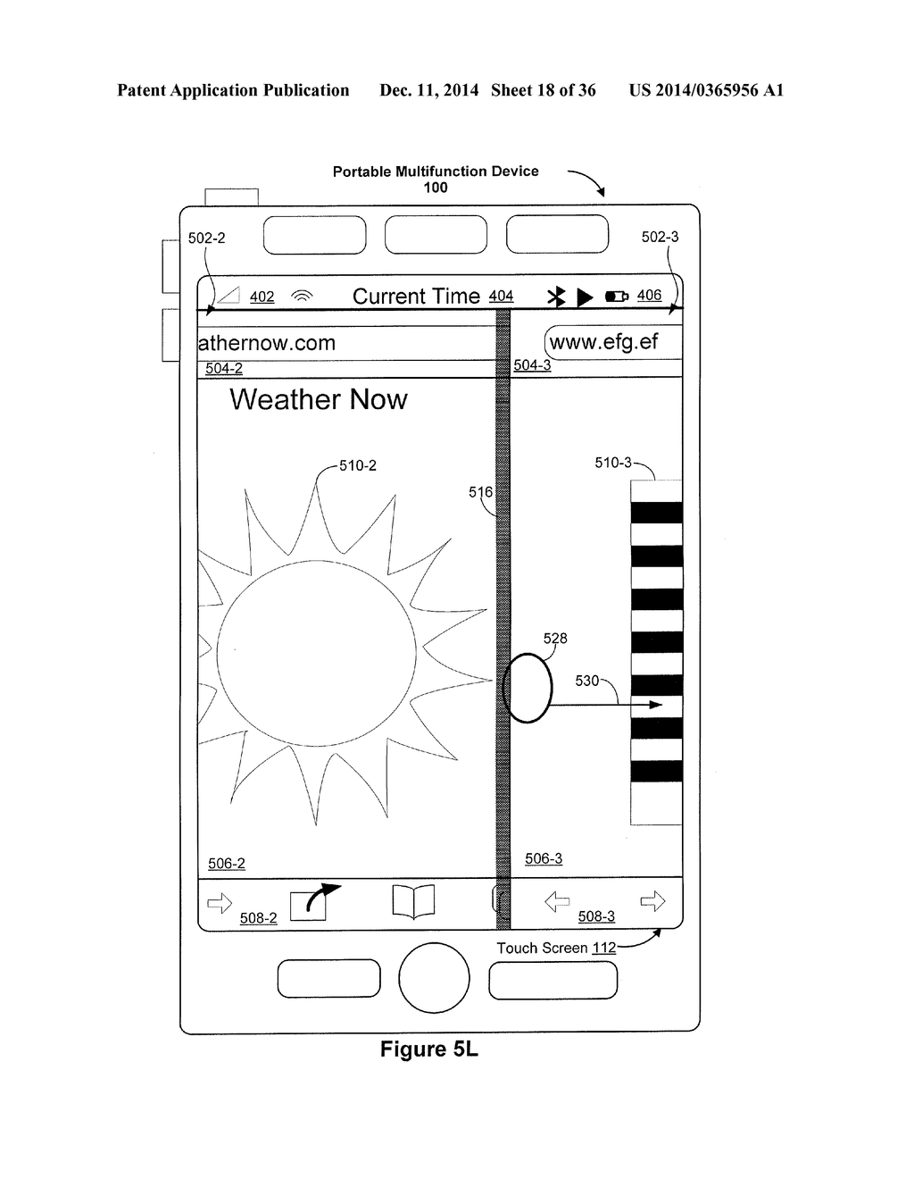 DEVICE, METHOD, AND GRAPHICAL USER INTERFACE FOR NAVIGATING BETWEEN USER     INTERFACES - diagram, schematic, and image 19