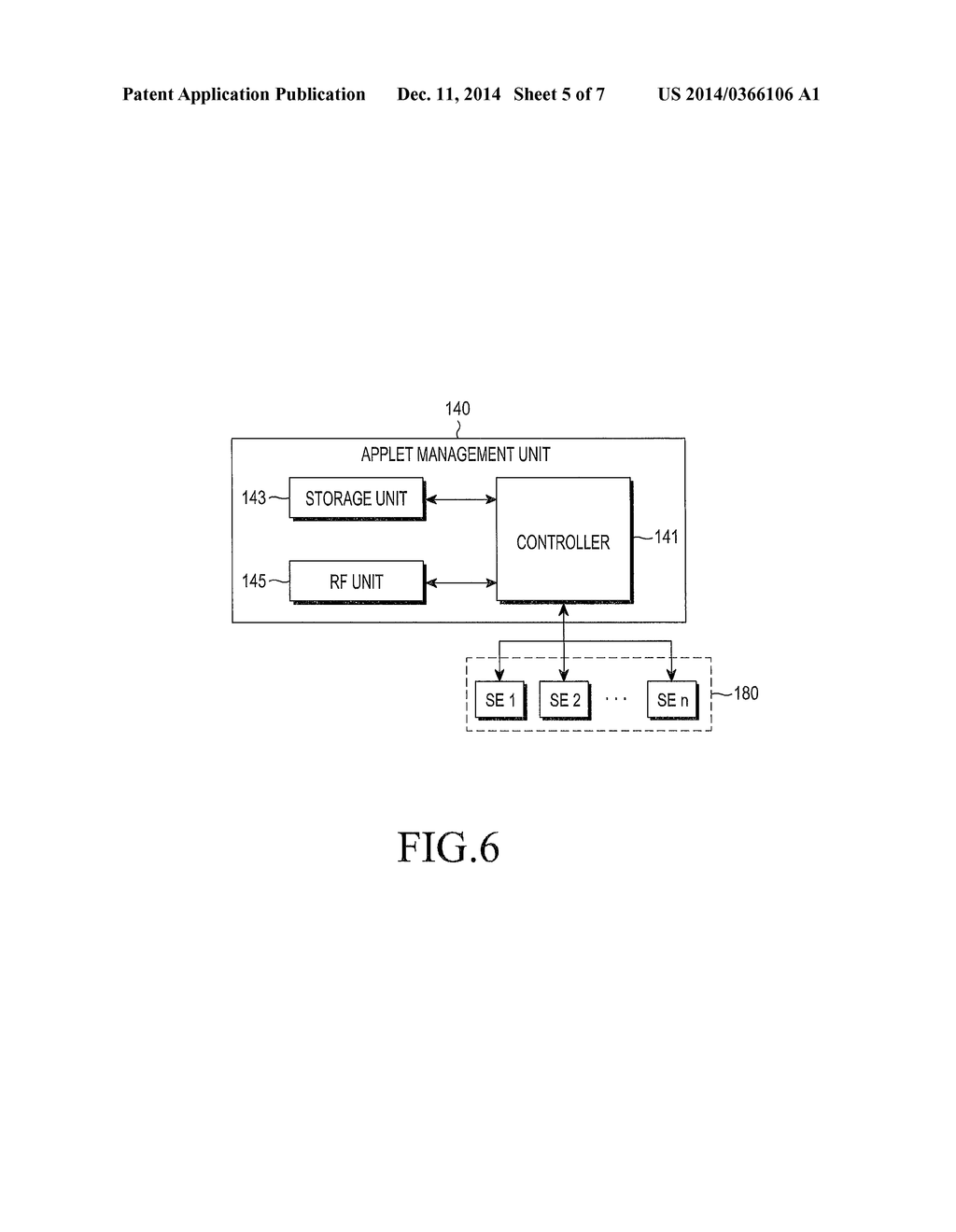 APPARATUS AND METHOD FOR PROCESSING DATA OF APPLET INCLUDED IN A PLURALITY     OF SECURE ELEMENTS - diagram, schematic, and image 06