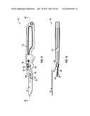 SKINNING KNIFE WITH REMOVABLE BLADE diagram and image