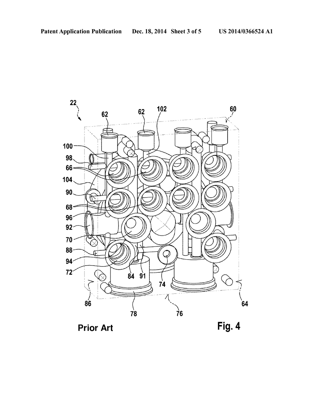 Pump Housing for a Motor Vehicle Hydraulic Assembly with a Connection for     a Wheel Pressure Sensor or a Master Brake Cylinder Pressure Sensor - diagram, schematic, and image 04