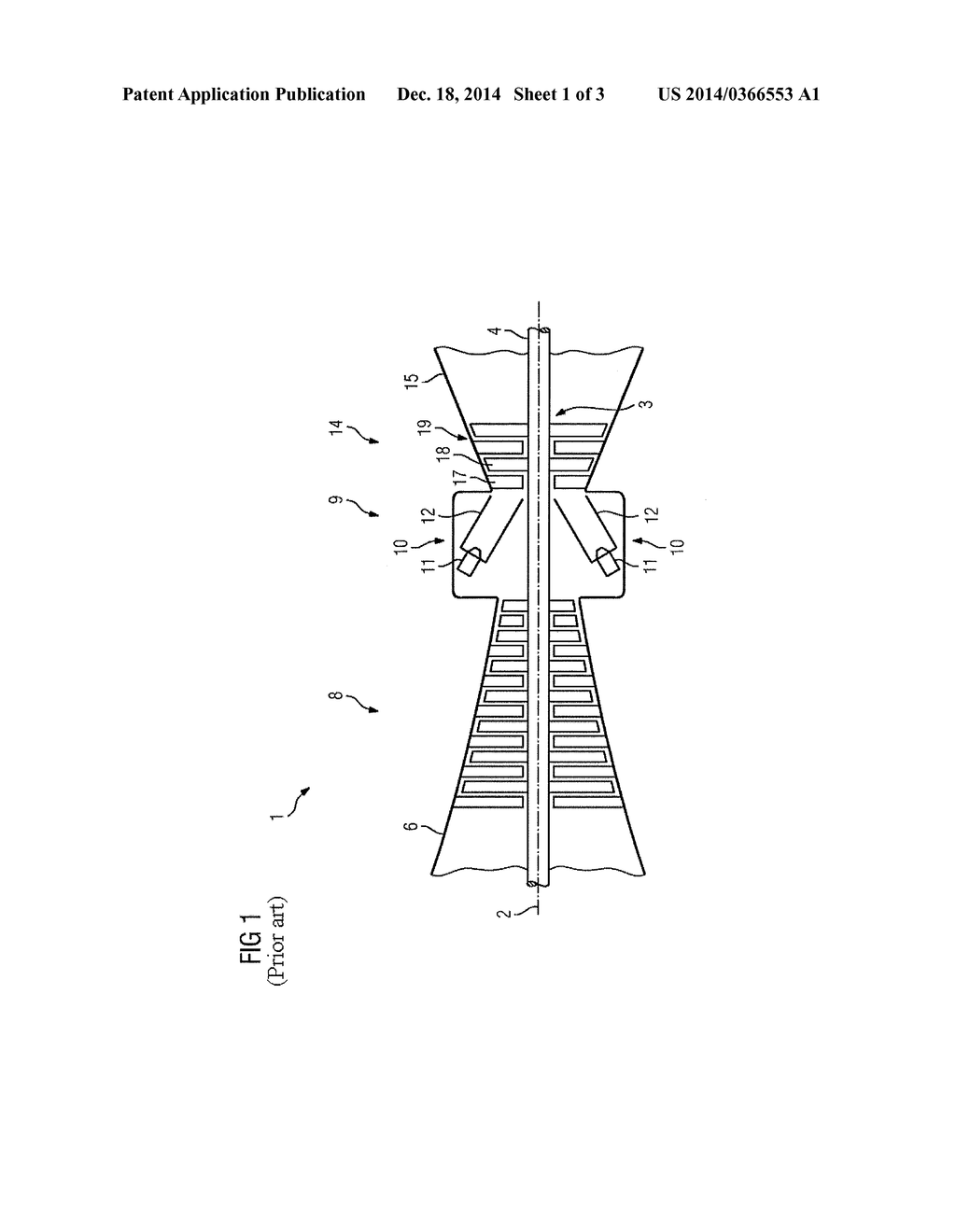 COMBUSTION CHAMBER FOR A GAS TURBINE AND GAS TURBINE AND A METHOD OF USE - diagram, schematic, and image 02