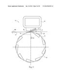 PERFORATING APPARATUS FOR MANUFACTURING A NONLINEAR LINE OF WEAKNESS diagram and image