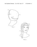 HEAD COVER HAVING SELECTABLE SIZE AND LOCATION OF OPENING FOR EXPOSURE OF     A PORTION OF A USER S HAIR diagram and image