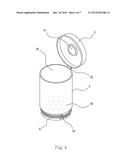 CAN STRUCTURE FOR STORING TESTING STRIP diagram and image