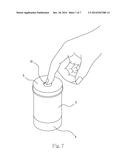 CAN STRUCTURE FOR STORING TESTING STRIP diagram and image