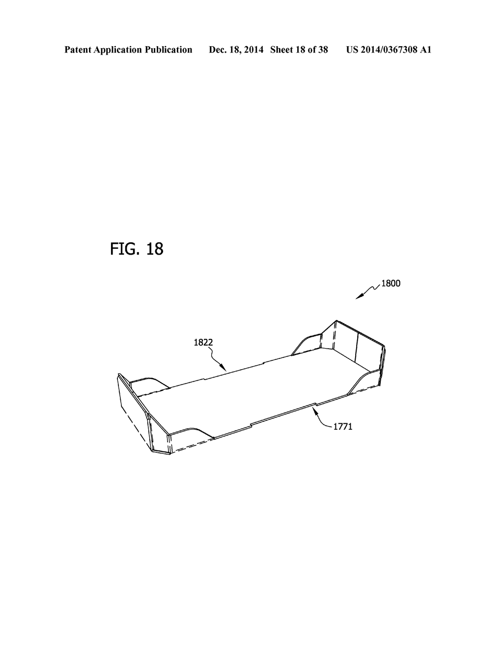 SHIPPING AND DISPLAY CONTAINER AND BLANK FOR FORMING SAME - diagram, schematic, and image 19