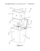 WASTEBASKET FOR FACILITATING REUSE OF PLASTIC SHOPPING BAGS diagram and image