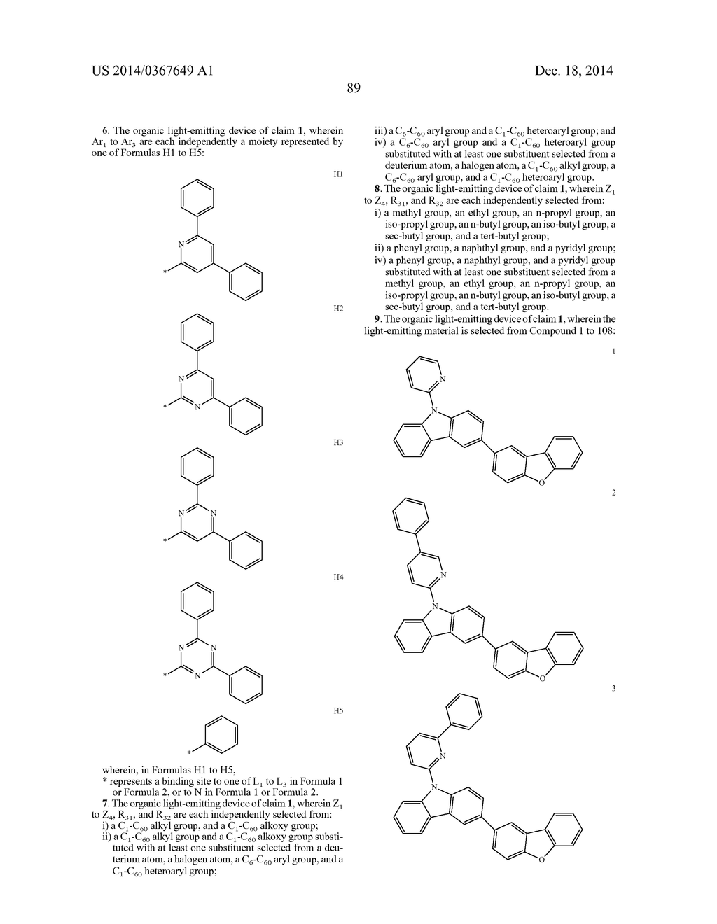 ORGANIC LIGHT-EMITTING DEVICES - diagram, schematic, and image 94