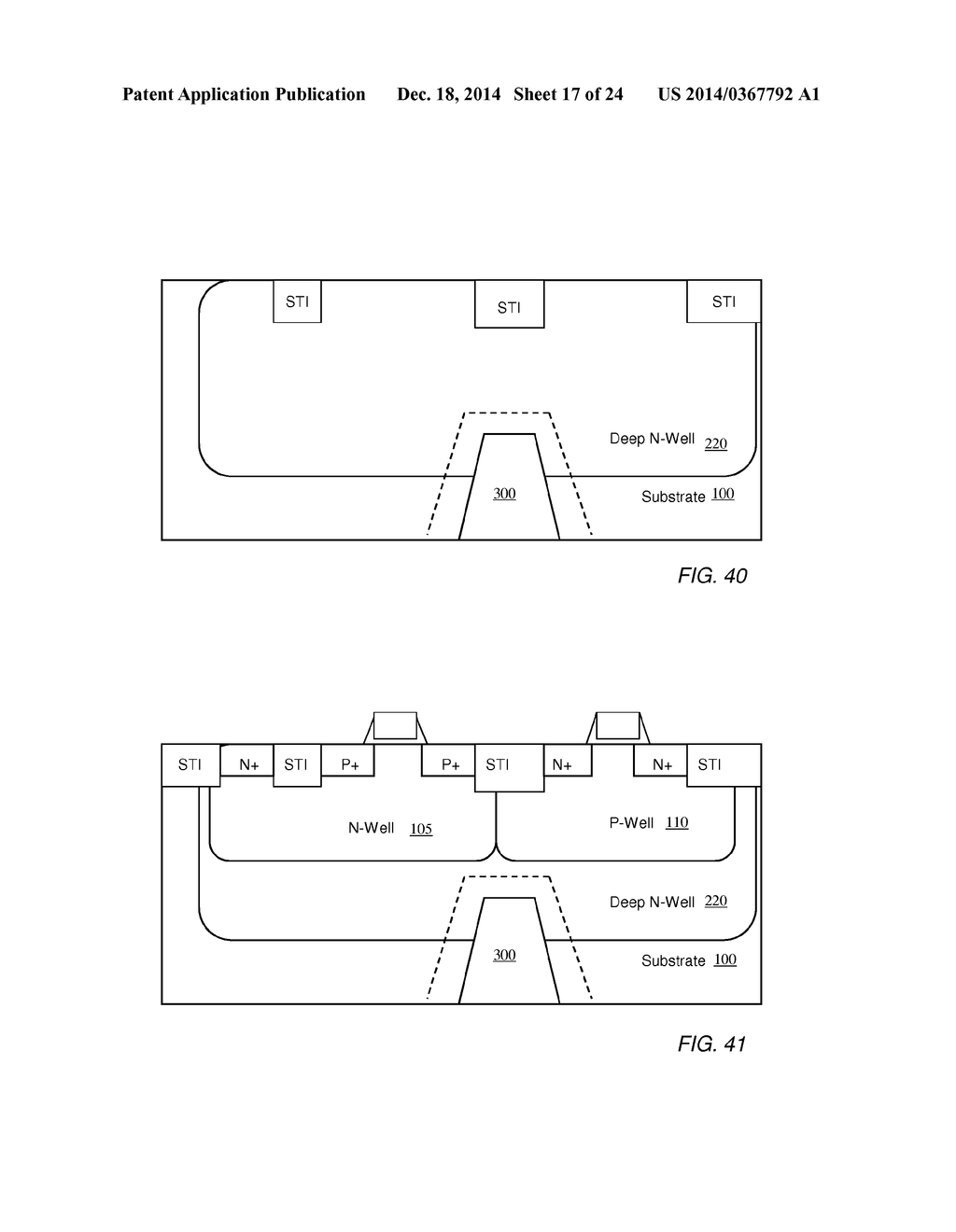 STRUCTURE AND METHOD OF LATCHUP ROBUSTNESS WITH PLACEMENT OF THROUGH WAFER     VIA WITHIN CMOS CIRCUITRY - diagram, schematic, and image 18