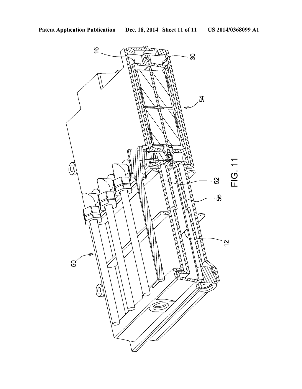 COOLED ELECTRONIC PART ENCLOSURE - diagram, schematic, and image 12