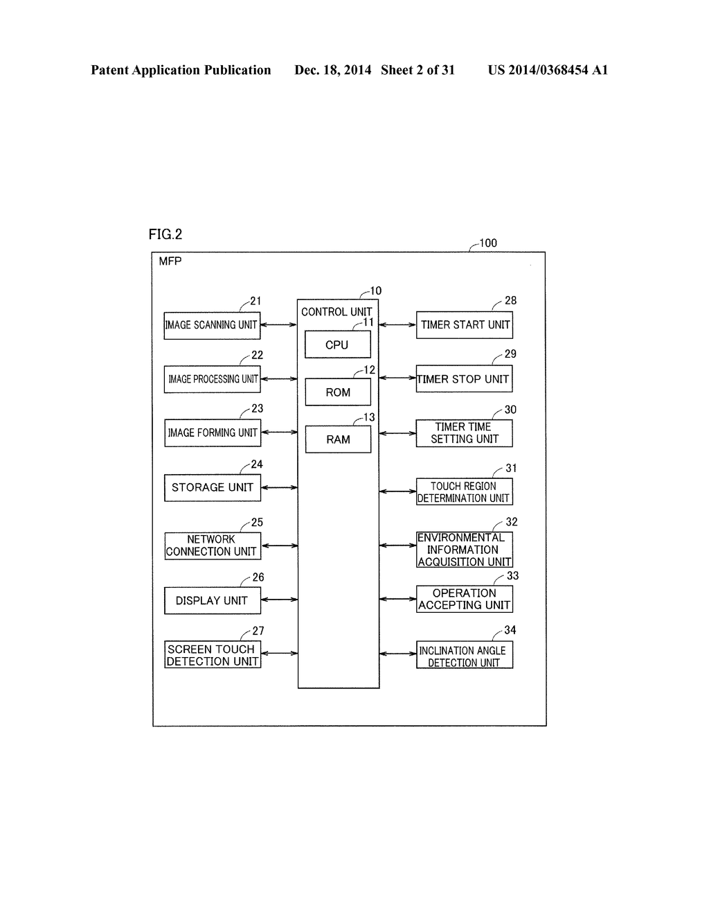 DISPLAY DEVICE DETECTING TOUCH ON DISPLAY UNIT - diagram, schematic, and image 03