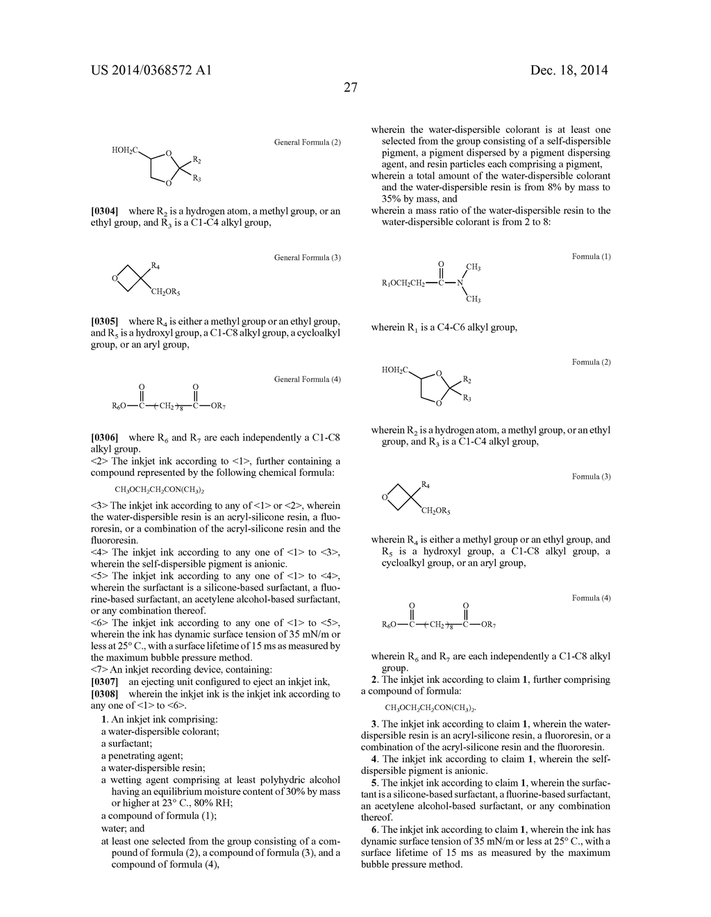 INKJET INK AND INKJET RECORDING DEVICE - diagram, schematic, and image 30