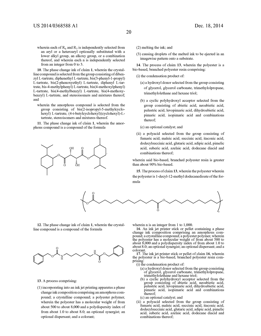 Phase Change Ink Containing Polyester For Improved Image Robustness - diagram, schematic, and image 22