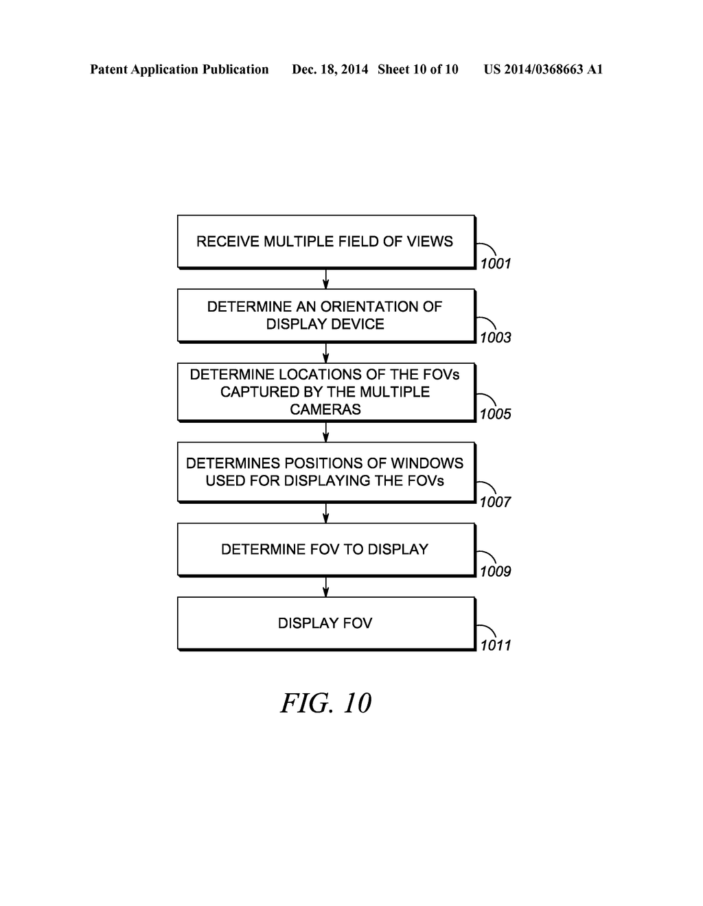 METHOD AND APPARATUS FOR DISPLAYING AN IMAGE FROM A CAMERA - diagram, schematic, and image 11