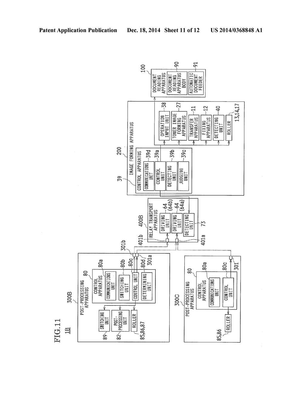 RELAY TRANSPORT APPARATUS AND PRINTING SYSTEM - diagram, schematic, and image 12