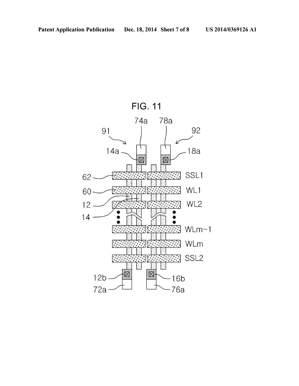 SIMPLIFIED NONVOLATILE MEMORY CELL STRING AND NAND FLASH MEMORY ARRAY     USING THE SAME - diagram, schematic, and image 08