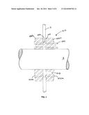 MOUNTING DEVICE FOR MOUNTING NARROW MACHINE ELEMENTS ON A SHAFT diagram and image