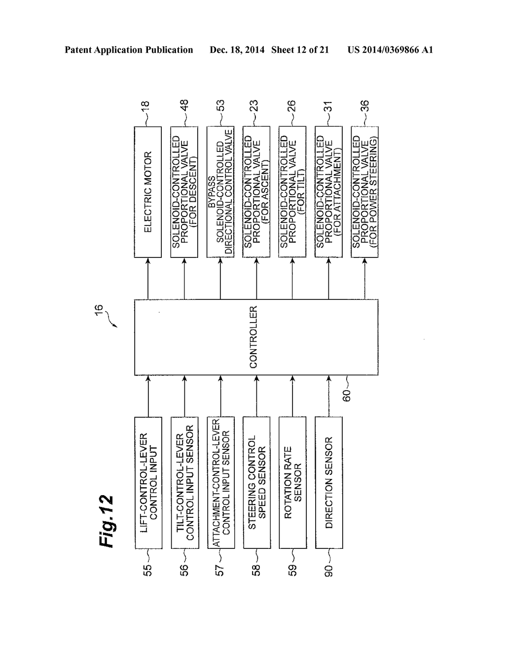 HYDRAULIC DRIVE DEVICE FOR CARGO HANDLING VEHICLE - diagram, schematic, and image 13