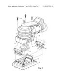 DURABLE SANDER AND OSCILLATION BUFFER ELEMENT APPLIED TO SANDER diagram and image