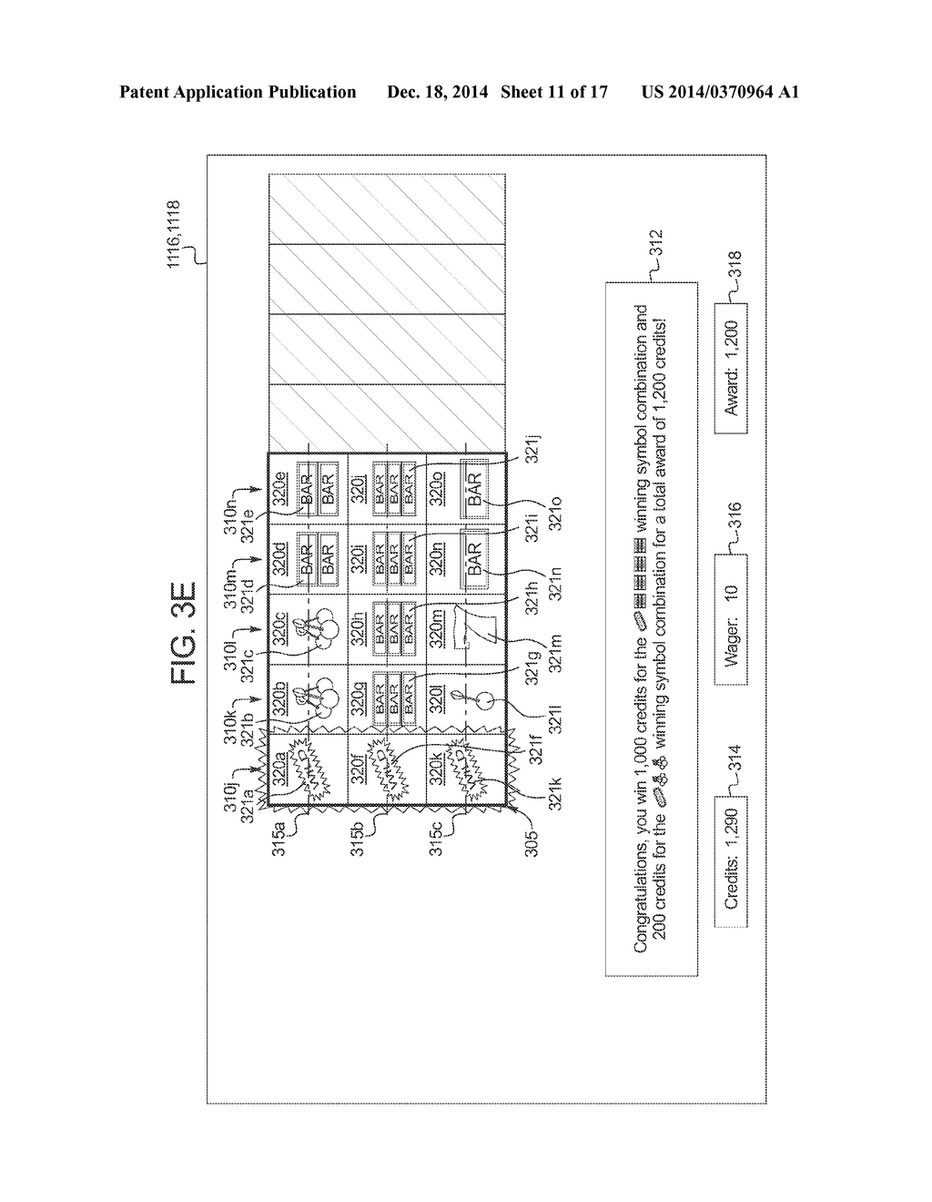 GAMING SYSTEM AND METHOD PROVIDING A SLOT GAME EMPLOYING A RANDOMLY     SELECTED SET OF REELS - diagram, schematic, and image 12