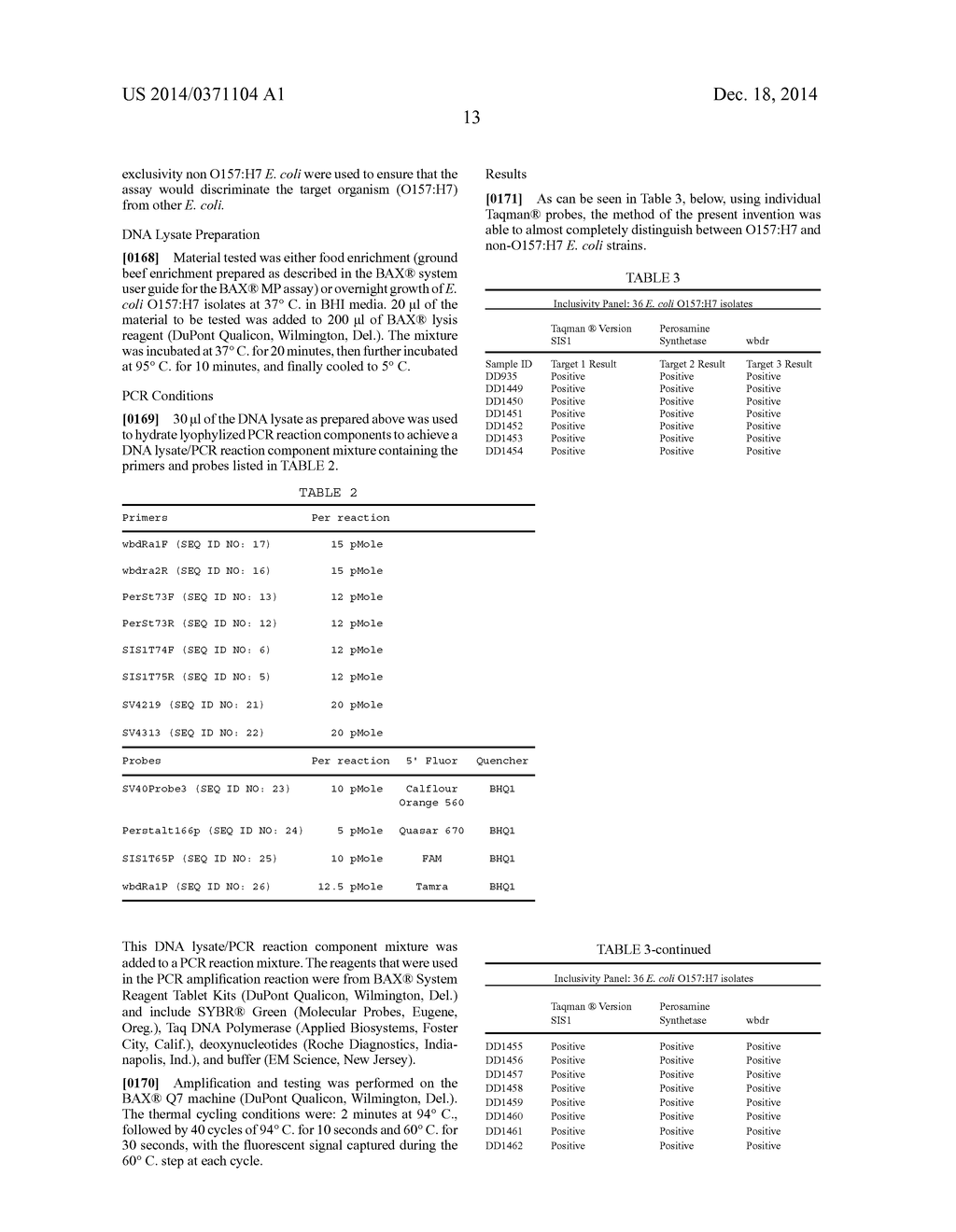 SEQUENCES AND THEIR USE FOR DETECTION AND CHARACTERIZATION OF E. COLI     0157:H7 - diagram, schematic, and image 14