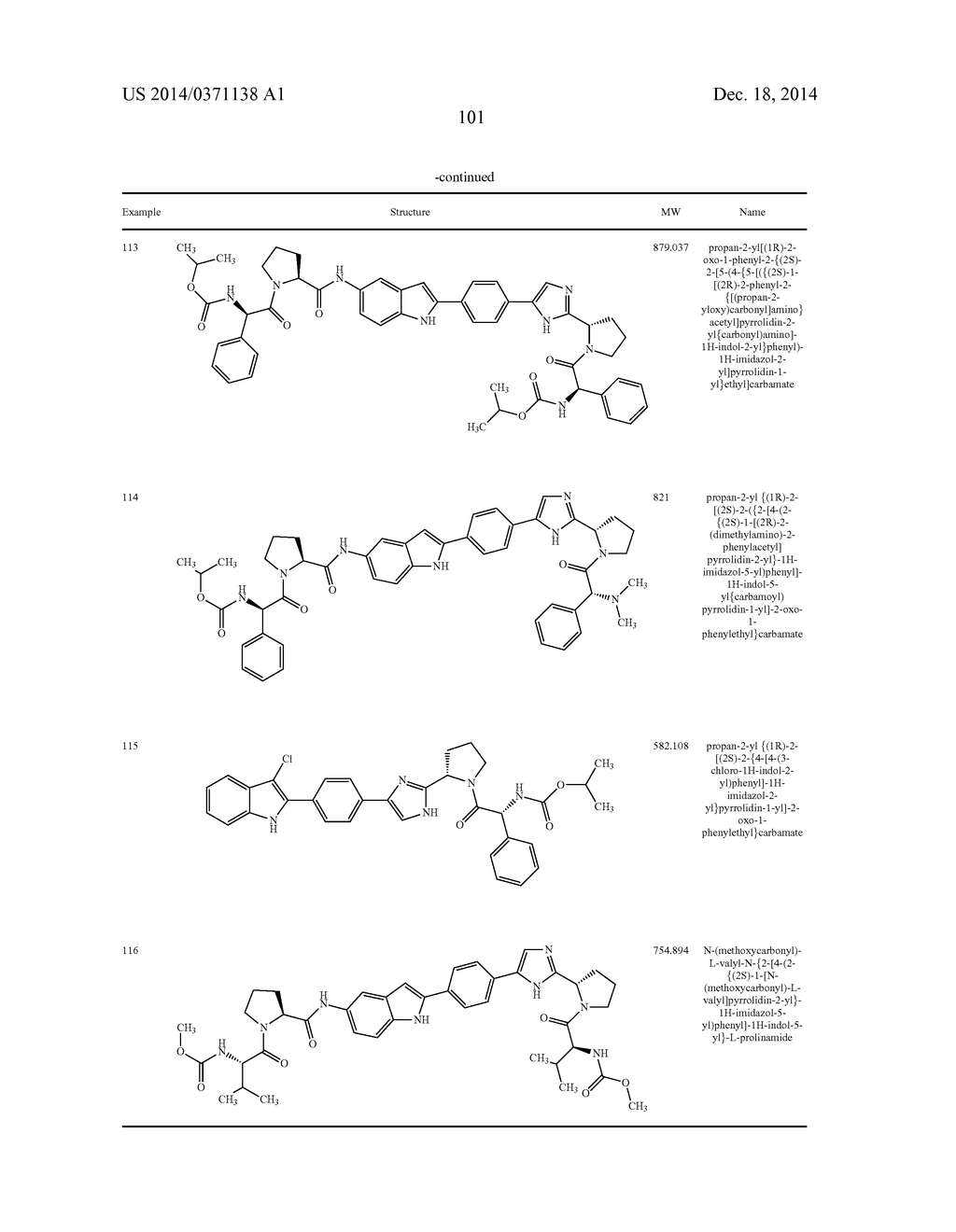 INHIBITORS OF HEPATITIS C VIRUS REPLICATION - diagram, schematic, and image 102