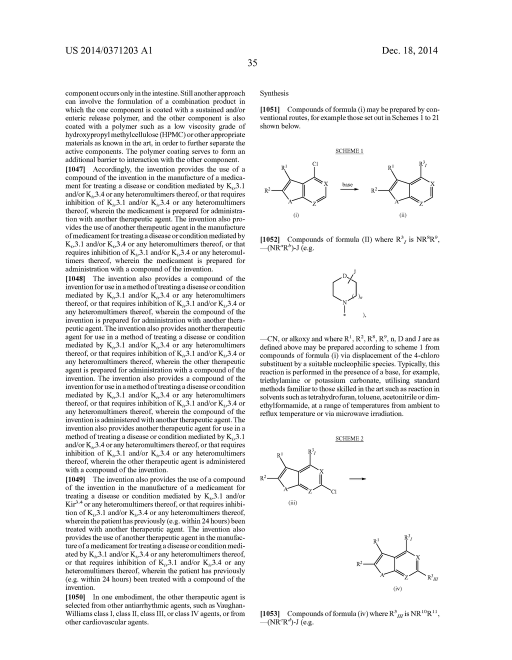 Thieno- and furo - pyrimidines and pyridines, useful as potassium channel     inhibitors - diagram, schematic, and image 36