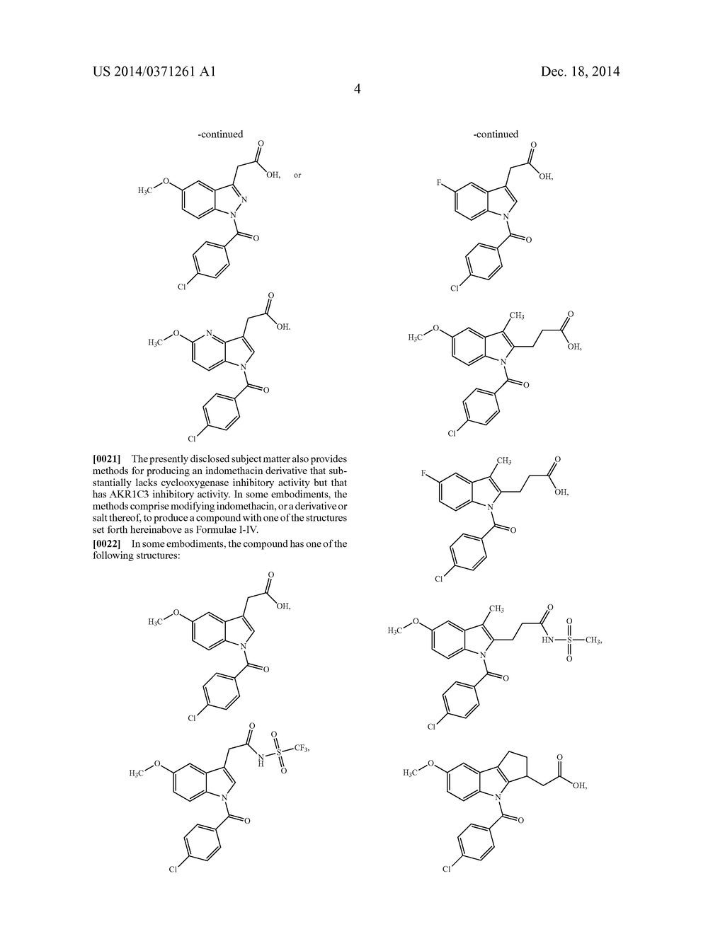 INDOMETHACIN ANALOGS FOR THE TREATMENT OF CASTRATE-RESISTANT PROSTATE     CANCER - diagram, schematic, and image 22