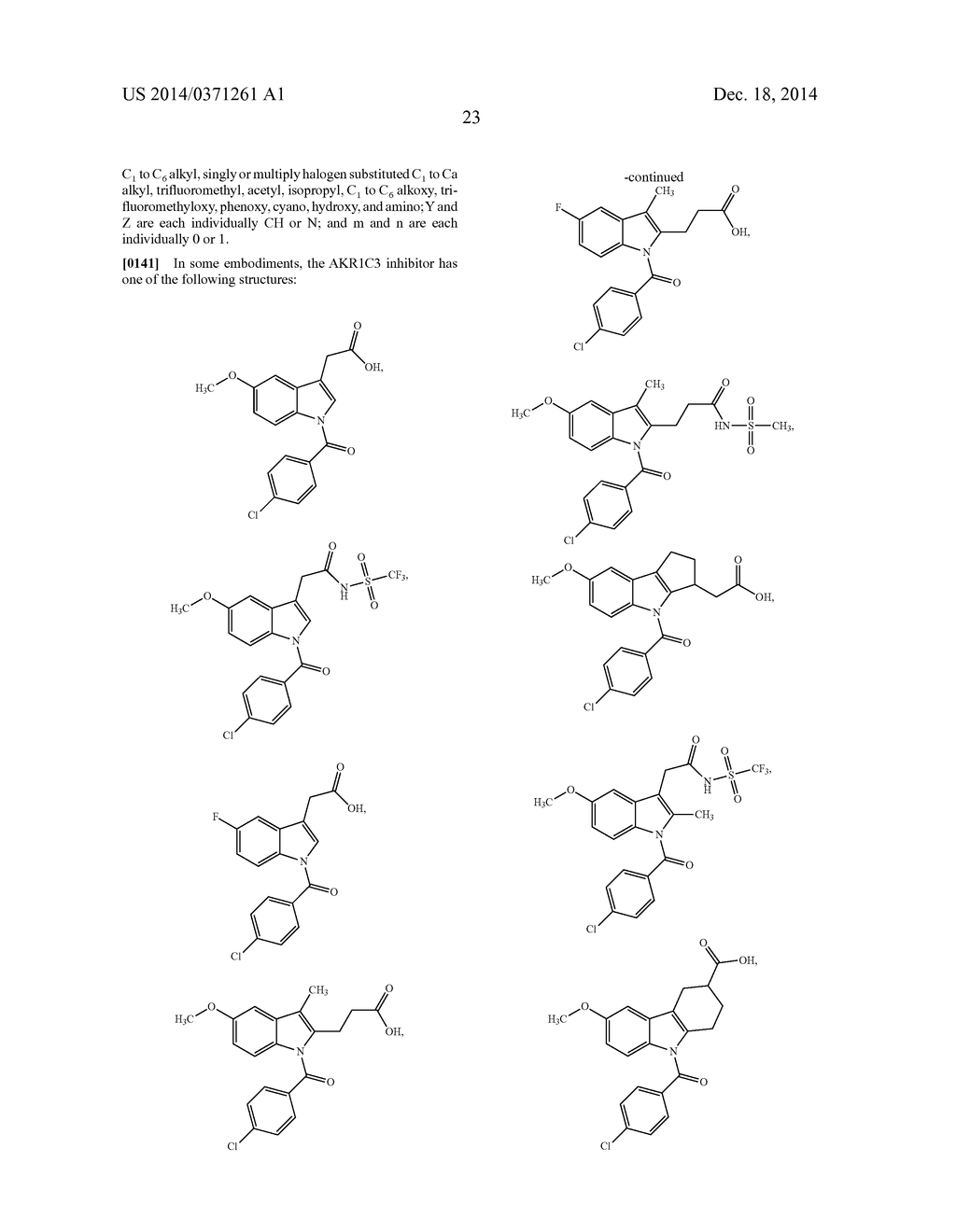 INDOMETHACIN ANALOGS FOR THE TREATMENT OF CASTRATE-RESISTANT PROSTATE     CANCER - diagram, schematic, and image 41