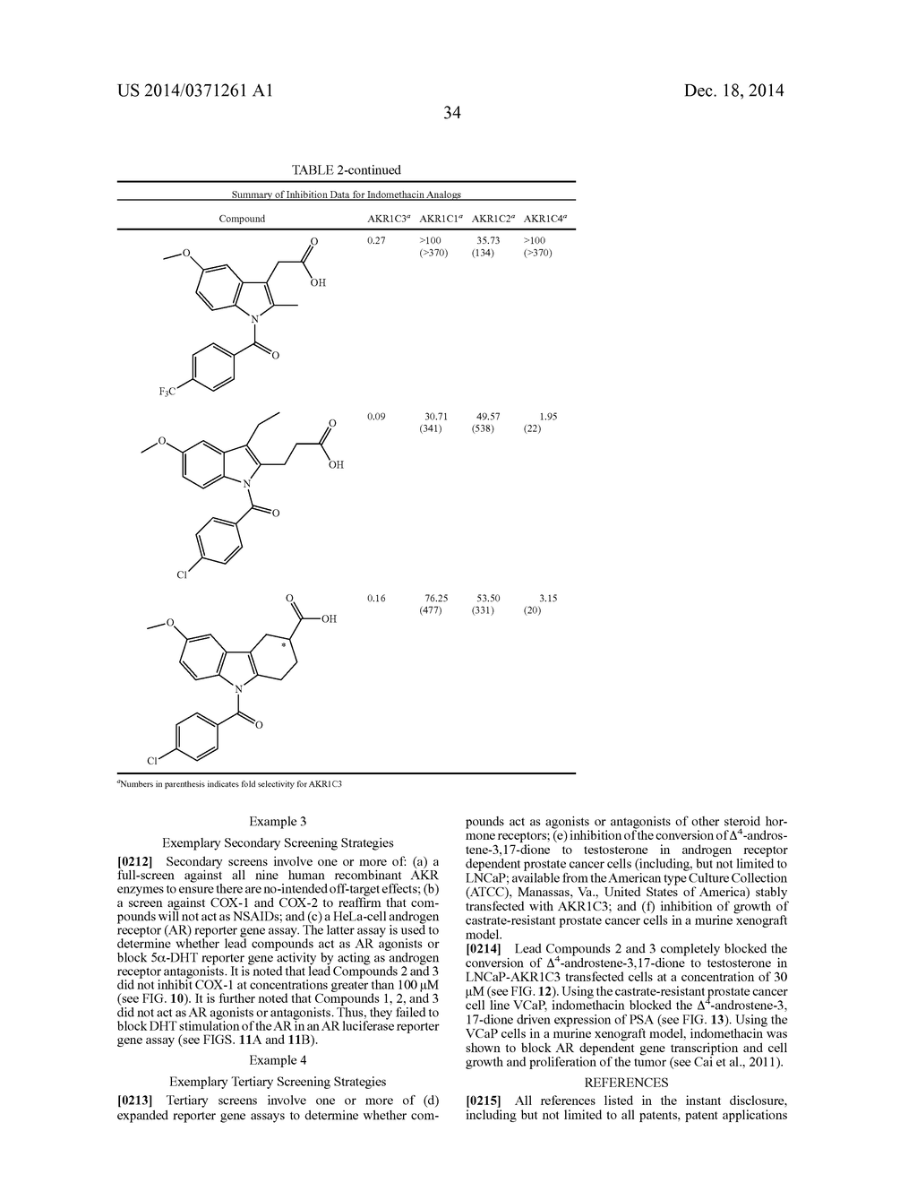 INDOMETHACIN ANALOGS FOR THE TREATMENT OF CASTRATE-RESISTANT PROSTATE     CANCER - diagram, schematic, and image 52