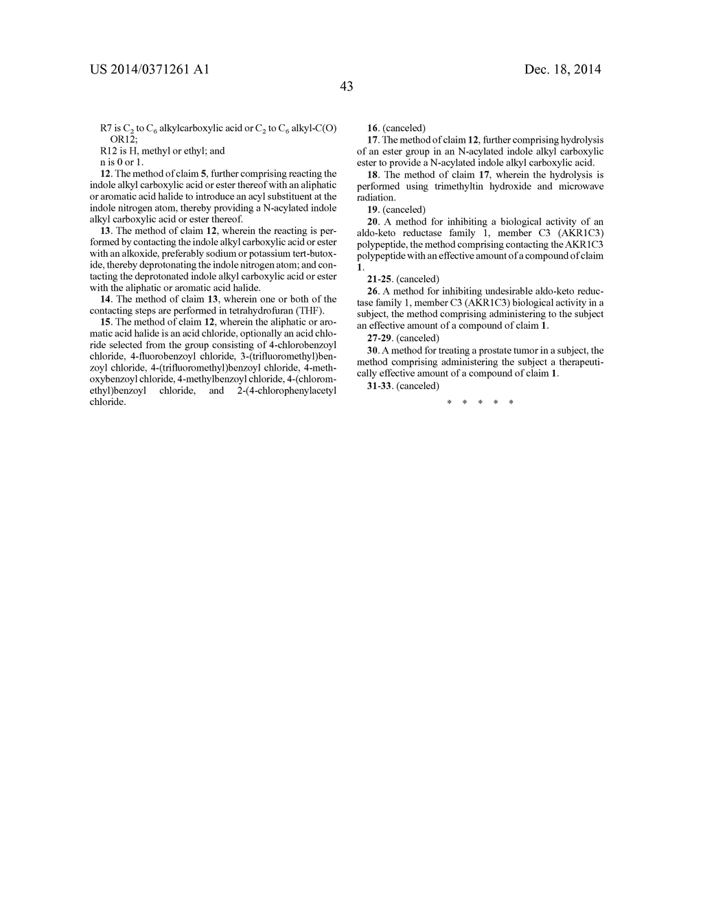 INDOMETHACIN ANALOGS FOR THE TREATMENT OF CASTRATE-RESISTANT PROSTATE     CANCER - diagram, schematic, and image 61