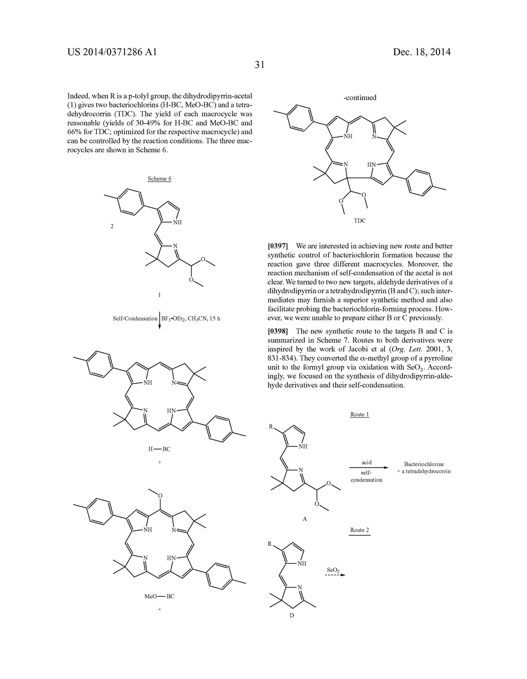 DE NOVO SYNTHESIS OF BACTERIOCHLORINS - diagram, schematic, and image 36