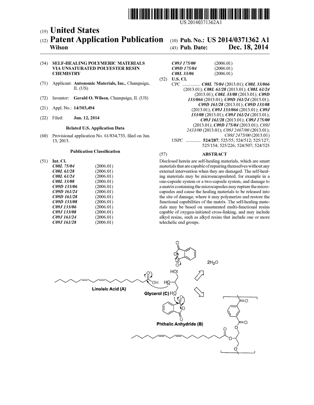 SELF-HEALING POLYMERIC MATERIALS VIA UNSATURATED POLYESTER RESIN CHEMISTRY - diagram, schematic, and image 01