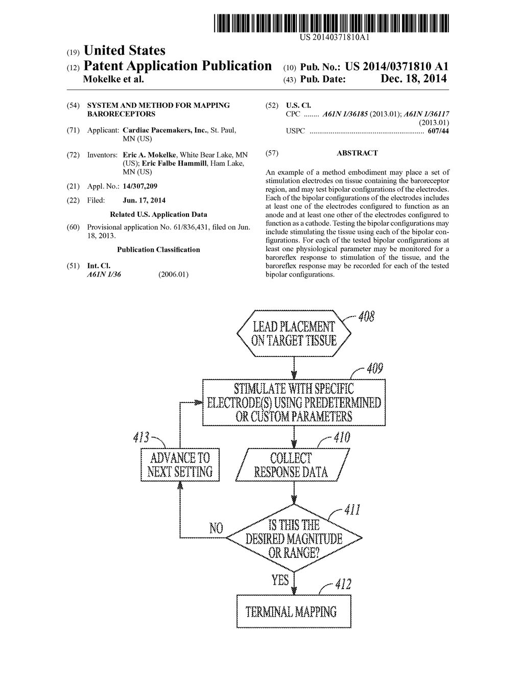 SYSTEM AND METHOD FOR MAPPING BARORECEPTORS - diagram, schematic, and image 01