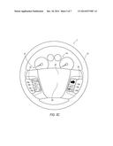 RECONFIGURABLE STEERING WHEEL WITH VISUAL FEEDBACK RELATED TO VEHICLE     SYSTEMS diagram and image