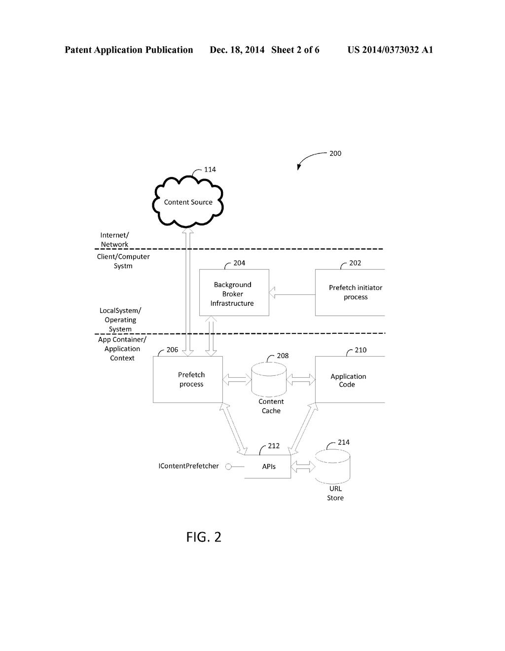 PREFETCHING CONTENT FOR SERVICE-CONNECTED APPLICATIONS - diagram, schematic, and image 03