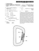 SAFETY CARABINER COMPRISING A DOUBLE GATE diagram and image