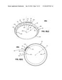 SCALABLE RULER CAPABLE OF CREATING SIZE-ADJUSTABLE CIRCLES, ARCS, & CURVED     SHAPES diagram and image