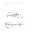 PROJECTILE-WEAPON RETICLE WITH HOLDOVER AIMING FEATURES FOR MULTIPLE     PROJECTILE VELOCITIES diagram and image