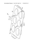 BAKING PAN WITH TAB AND ASSOCIATED TOOL diagram and image