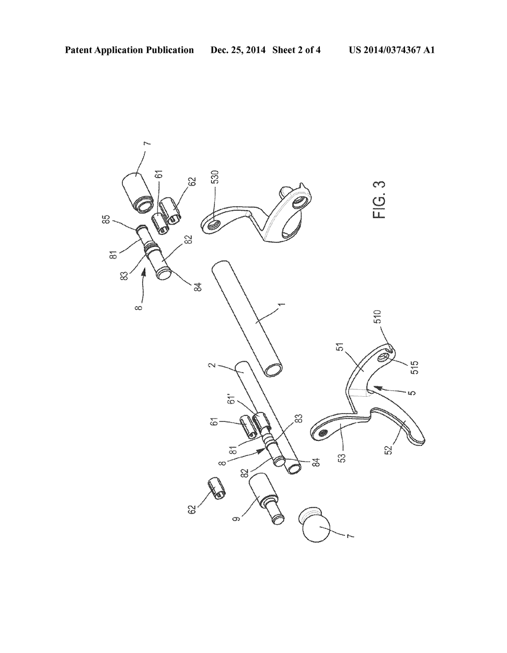 REMOVABLE ATTACHMENT AND ASSOCIATED TELESCOPIC ROD - diagram, schematic, and image 03