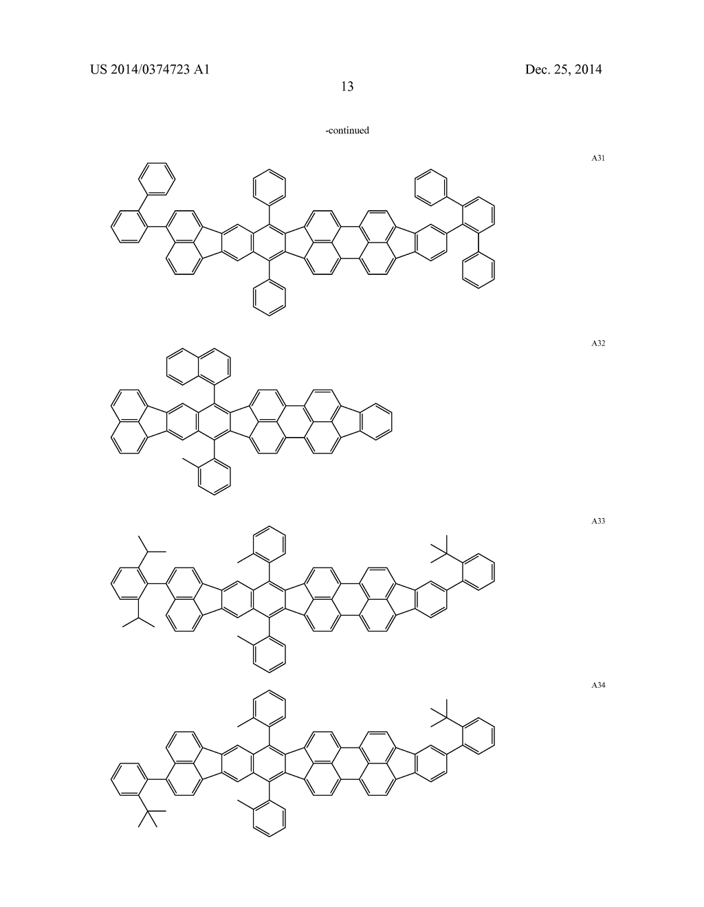 NOVEL ORGANIC COMPOUND, ORGANIC LIGHT EMITTING DEVICE, AND IMAGE DISPLAY     DEVICE - diagram, schematic, and image 15