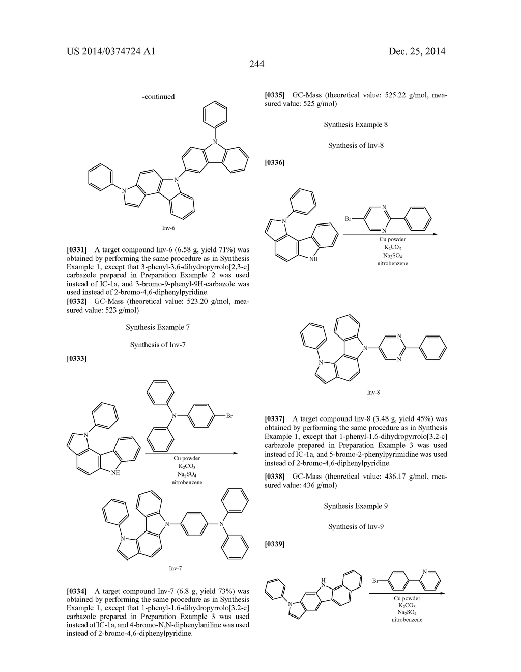 ORGANIC LIGHT-EMITTING COMPOUND AND ORGANIC ELECTROLUMINESCENT DEVICE     USING SAME - diagram, schematic, and image 245